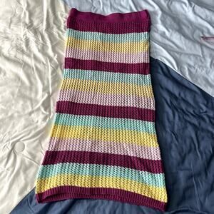 Striped Multicolor Knit Dress